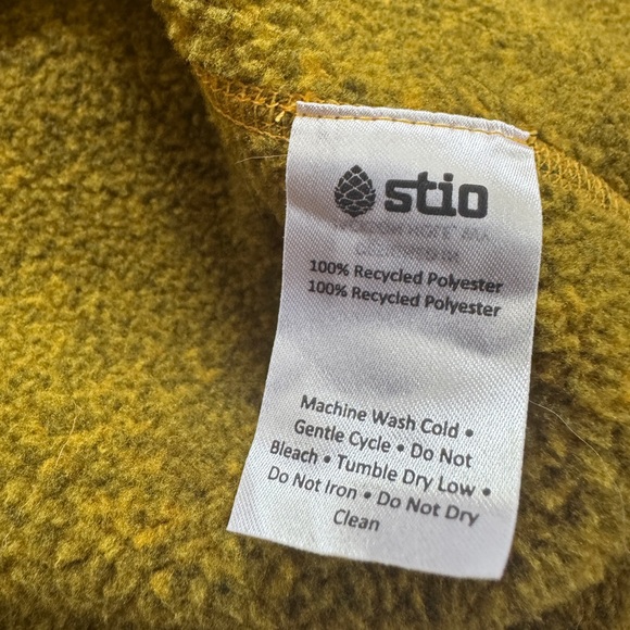 Stio women’s Sweetwater fleece hoodie pullover Amber Resin mustard NEW NWT L - Picture 15 of 16
